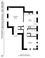 3713 N Sheffield Ave, Unit 3 in Chicago, IL - Foto de edificio - Building Photo