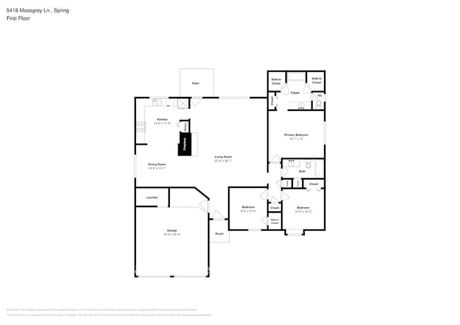 5418 Mossgrey Ln in Spring, TX - Foto de edificio - Building Photo