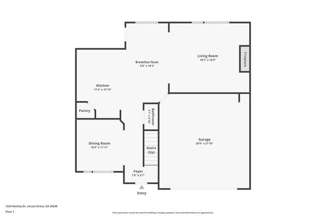 1224 Nottley Dr in Locust Grove, GA - Foto de edificio - Building Photo