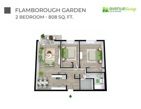 Flamborough Garden in Lethbridge, AB - Building Photo - Floor Plan