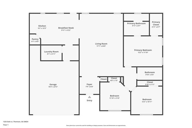 1232 Oak Ln in Thomson, GA - Building Photo - Building Photo
