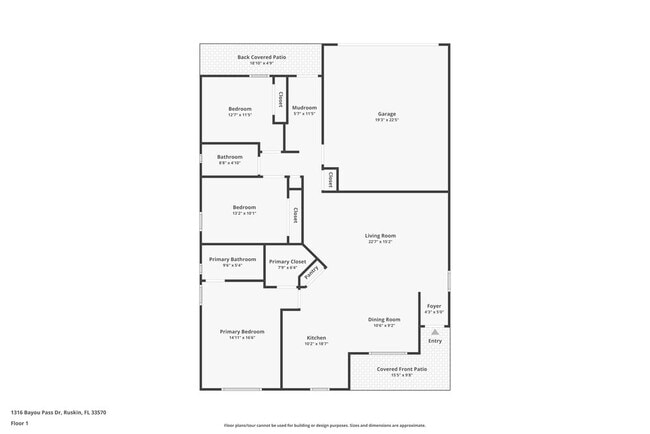 1316 Bayou Pass Dr in Ruskin, FL - Foto de edificio - Building Photo