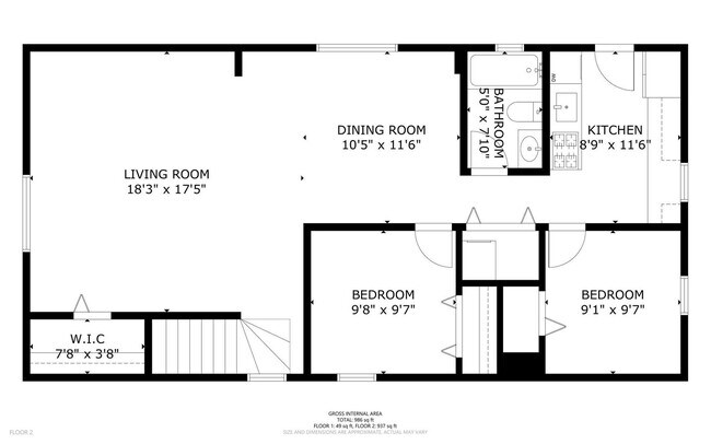 3311 N Ravenswood Ave, Unit 2 in Chicago, IL - Building Photo - Building Photo