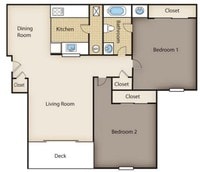 The Augustine - 2 Bedrooms 1 Bath from $555 to $676 - 2 to 3 bedrooms from $555 to $727 - Bridge Street Landing Apartments in Chillicothe, Ohio