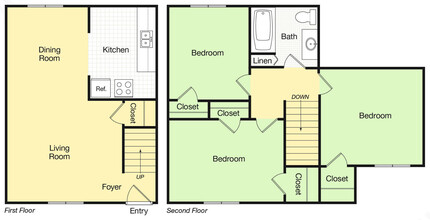 Kiwi & Goji in Memphis, TN - Foto de edificio - Floor Plan