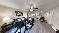 Living Room - Meadowbrook Apartments in Humble, Texas