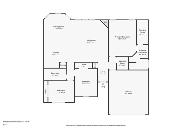 909 Crowder Dr in Crowley, TX - Foto de edificio - Building Photo