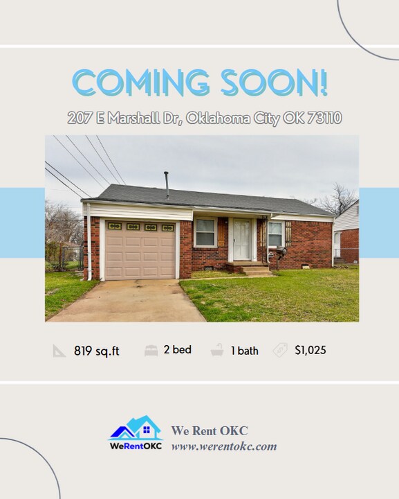 207 E Marshall Dr in Midwest City, OK - Building Photo