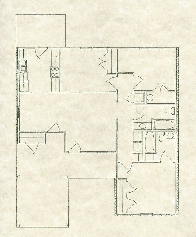 Riverbend in Alexandria, LA - Foto de edificio - Floor Plan