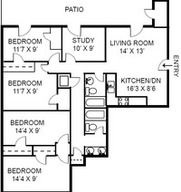 Windsong Apartments in West Lafayette, IN - Foto de edificio - Floor Plan