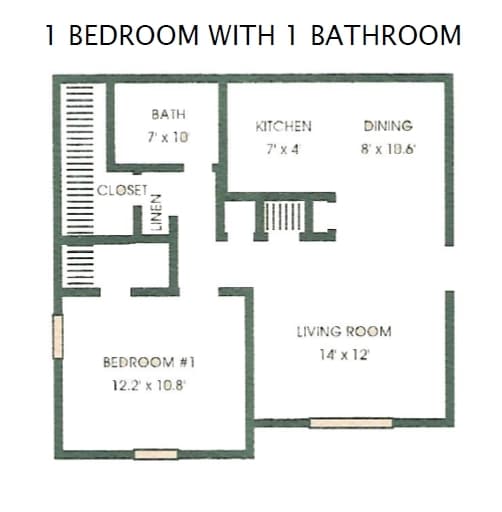 Summerchase Apartments in Van Buren, AR - Foto de edificio - Floor Plan