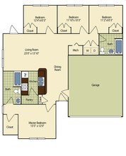 Village at Wayne Trace in Fort Wayne, IN - Building Photo - Floor Plan