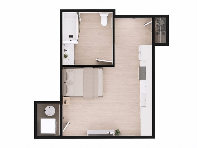 Studio 306 in Moncton, NB - Building Photo - Floor Plan