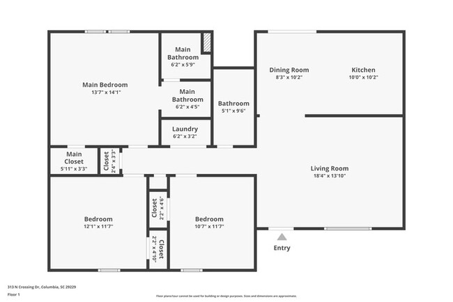 313 N Crossing Dr in Columbia, SC - Foto de edificio - Building Photo