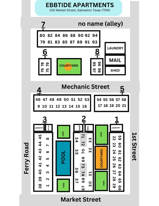 100 Market St in Galveston, TX - Building Photo