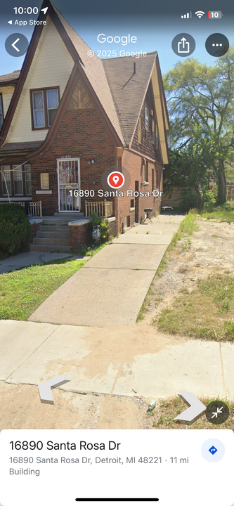 16890 Santa Rosa Dr, Unit 1st fl Flat-3 Bedroom in Detroit, MI - Foto de edificio