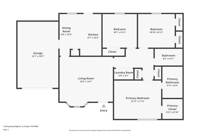 1318 Lyndsey Ridge Dr in La Vergne, TN - Foto de edificio - Building Photo