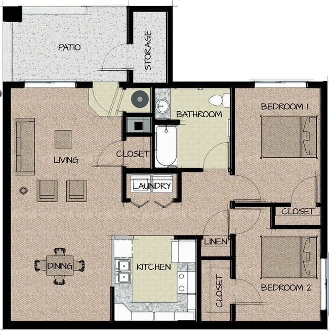 Cinnamon Villas in Lemoore, CA - Building Photo - Floor Plan