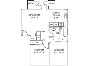 Lakeland Pointe Apartments in Moses Lake, WA - Foto de edificio - Floor Plan