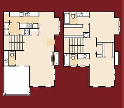 The Trails at Dominion Grove - Duplicate in Houston, TX - Foto de edificio - Floor Plan