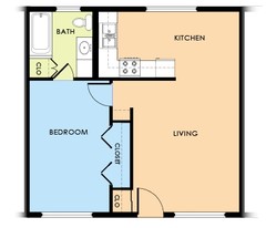 Beacon Manor in Portland, OR - Foto de edificio - Floor Plan