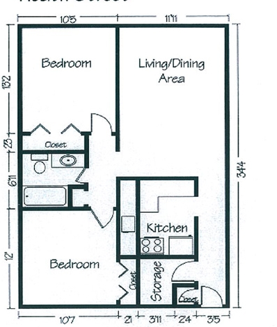 Village Green Apartments in Greenville, NC - Building Photo - Floor Plan