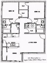 Aggie Villas in Bryan, TX - Building Photo - Floor Plan