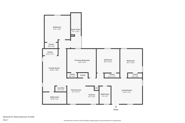 824 Renfro Dr in White Settlement, TX - Foto de edificio - Building Photo