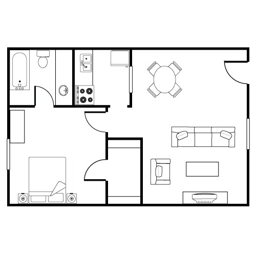 Fiesta Village Furnished Utilities Included Mesa, AZ Apartments