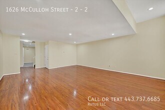 1626 McCulloh St in Baltimore, MD - Foto de edificio - Building Photo
