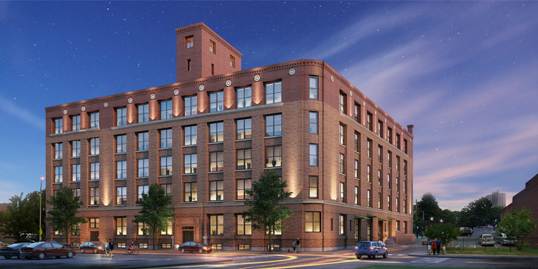 444 River Lofts in Troy, NY - Foto de edificio