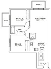 Intown - B - 1 Beds - 1 Baths - 876 Sq. ft. - Intown Apartments in Miami, Florida