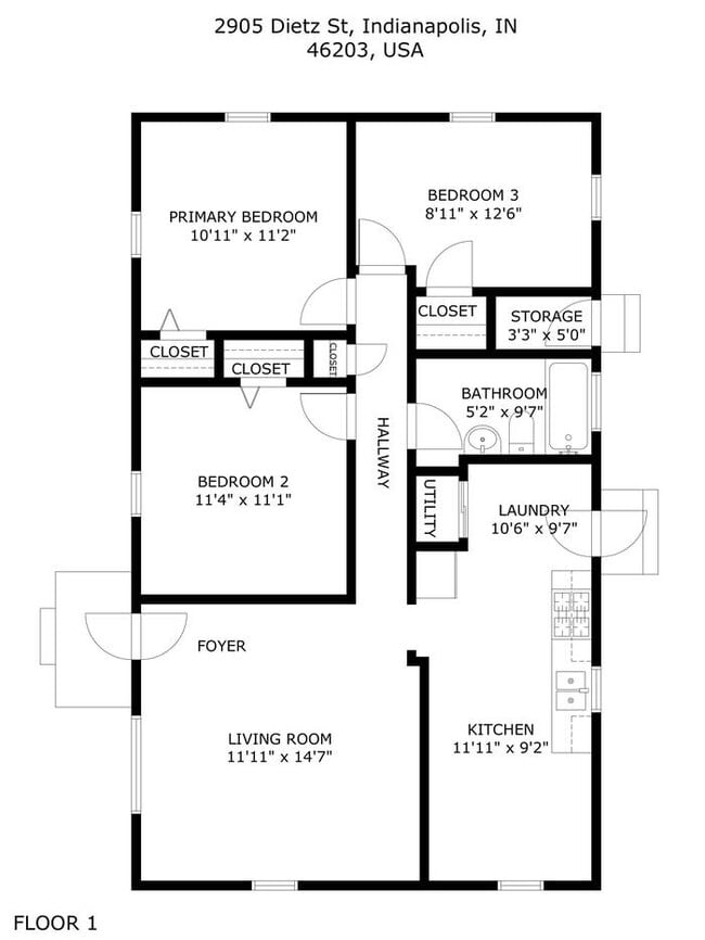 2905 Dietz St in Indianapolis, IN - Building Photo - Building Photo