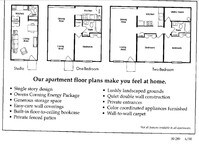 Floor Plan - Studio to 1 bedroom from $435 to $525 - Stonyridge Place Apartments in Troy, Ohio