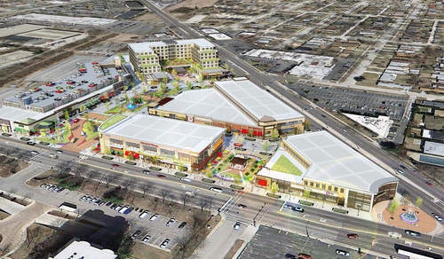 New Urbanist Plaza in Lincolnwood, IL - Foto de edificio