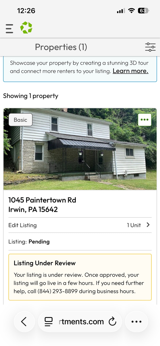 property at 1045 Paintertown Rd