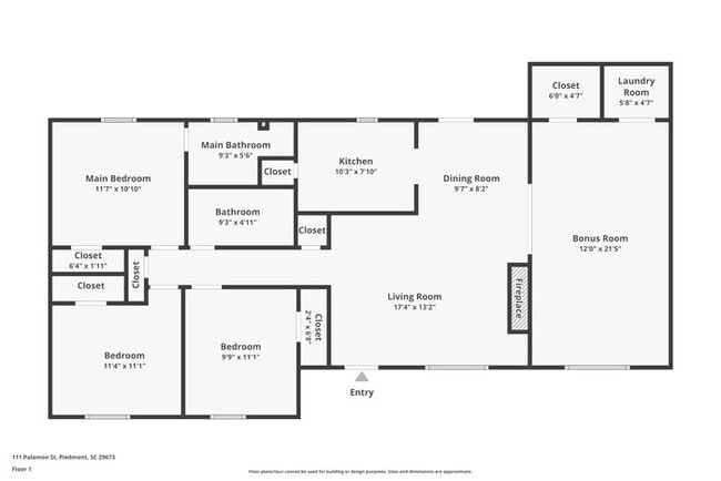 111 Palamon St in Piedmont, SC - Foto de edificio - Building Photo