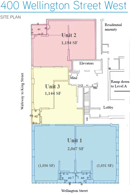 400 Wellington West in Toronto, ON - Building Photo - Floor Plan