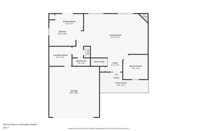 8233 Twin River Dr in Indianapolis, IN - Foto de edificio - Building Photo