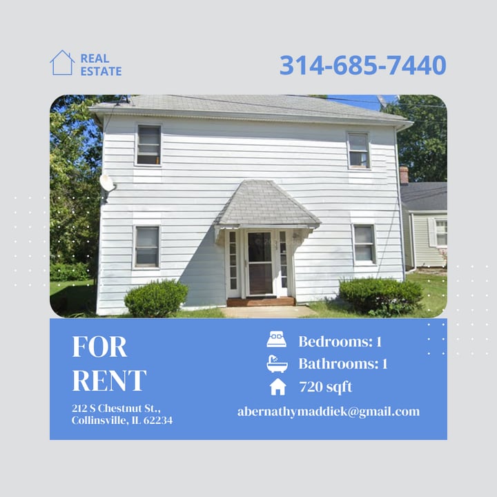 212 S Chestnut St, Unit 2 in Collinsville, IL - Foto de edificio