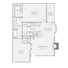 Oaks at Greenview in Houston, TX - Building Photo - Floor Plan