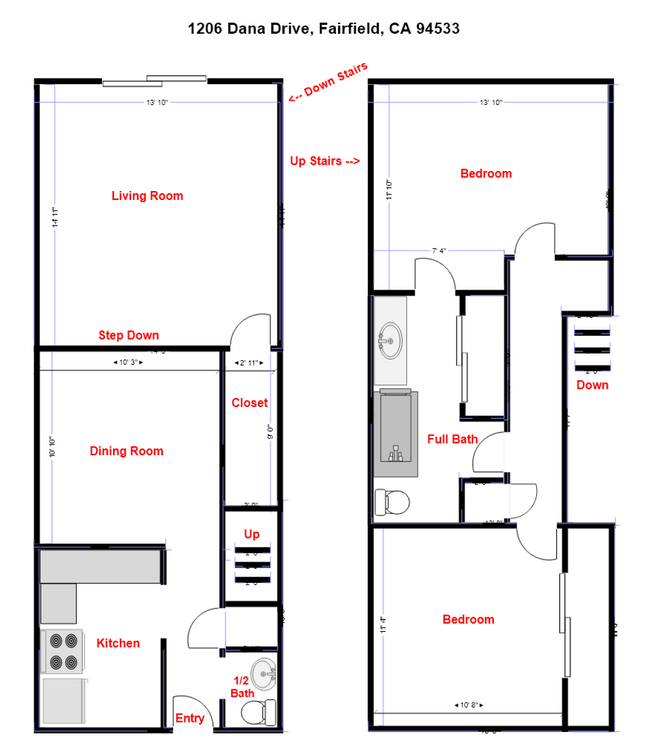 1206 Dana Dr in Fairfield, CA - Building Photo - Building Photo
