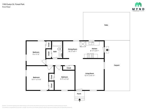 1190 Evelyn Dr in Forest Park, GA - Building Photo - Building Photo