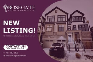 Spacious 4-Bed, 3.5-Bath Townhouse with Full Driveway & Garage in Oshawa! in Oshawa, ON - Building Photo