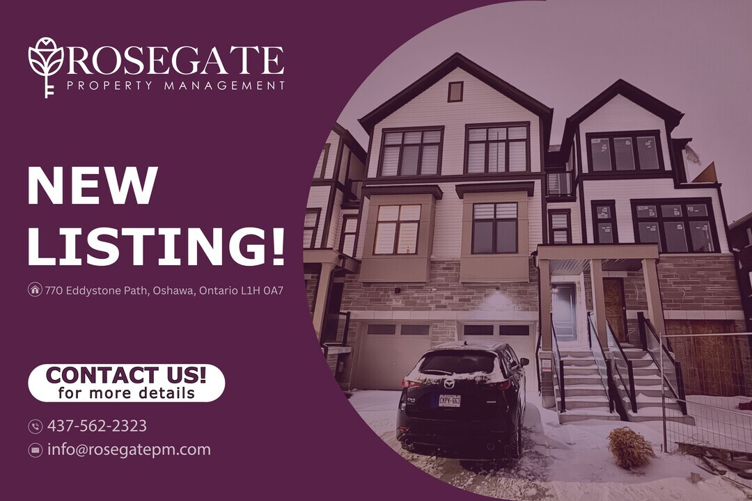 Spacious 4-Bed, 3.5-Bath Townhouse with Full Driveway & Garage in Oshawa! in Oshawa, ON - Building Photo