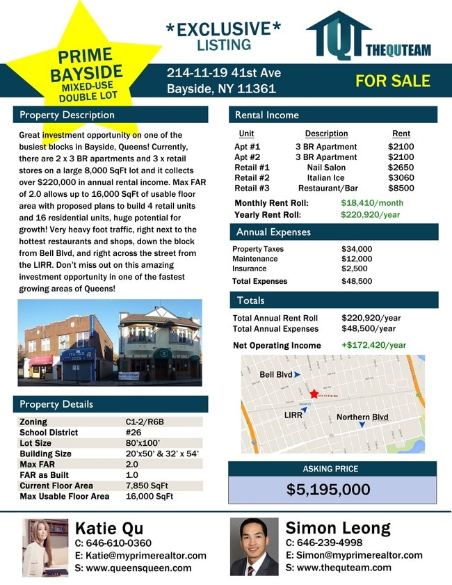 21417 41st Ave in Bayside, NY - Foto de edificio - Building Photo