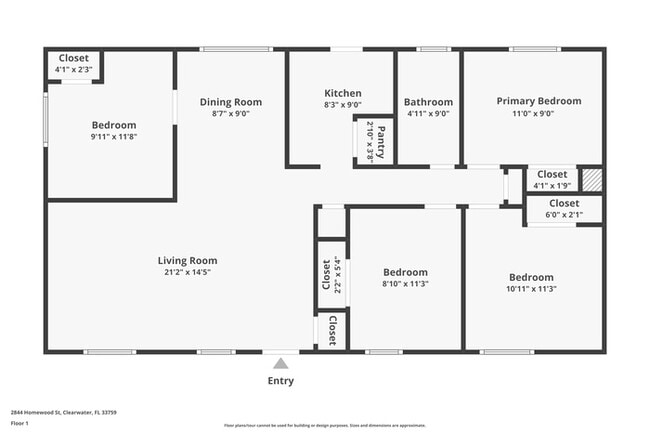 2844 Homewood St in Clearwater, FL - Foto de edificio - Building Photo