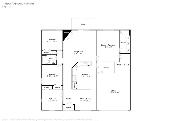 14188 Crestwick Dr W in Jacksonville, FL - Building Photo - Building Photo