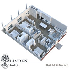 Linden Lane in Athens, GA - Foto de edificio - Floor Plan