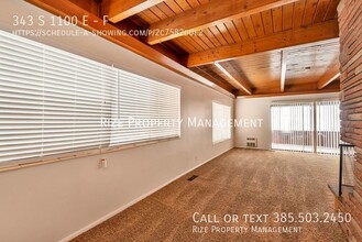 343 S 1100 E-Unit -F in Salt Lake City, UT - Foto de edificio - Building Photo
